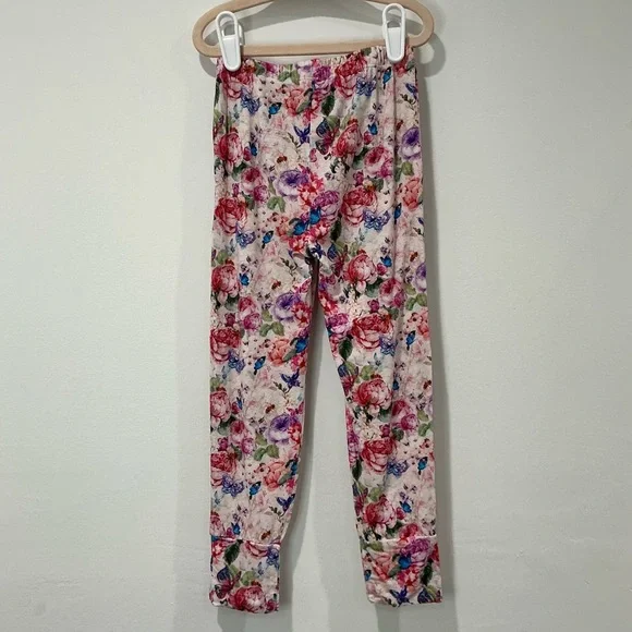 KIDS: Posh Peanut Classic Flower Butterfly Pajama Set - Picture 4 of 7